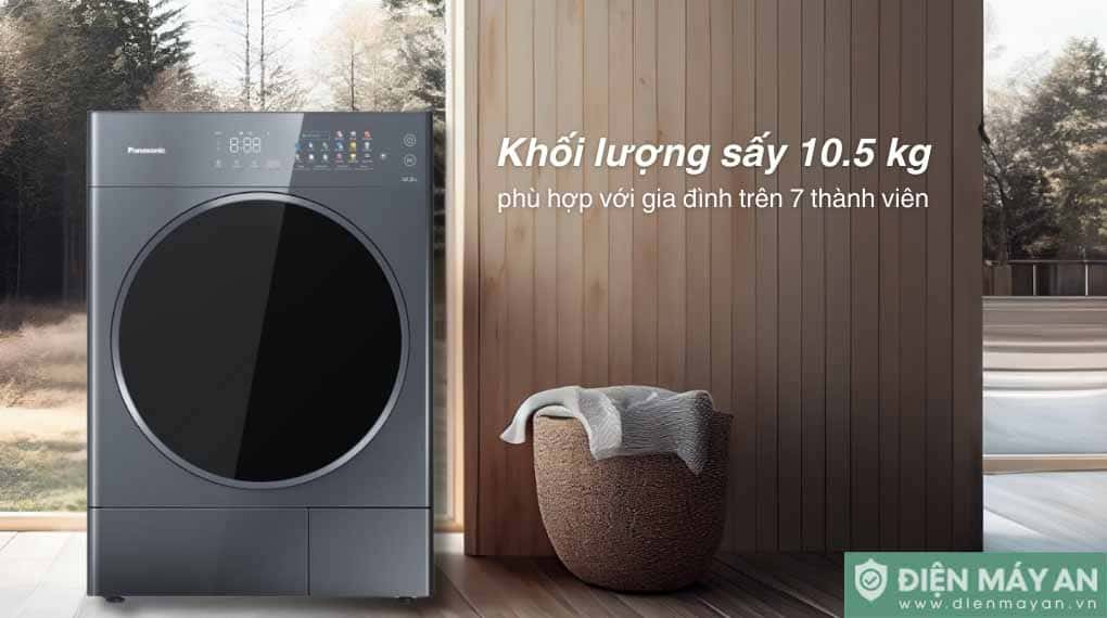 Máy sấy bơm nhiệt Panasonic 10.5 kg NH-XV21X1AVT